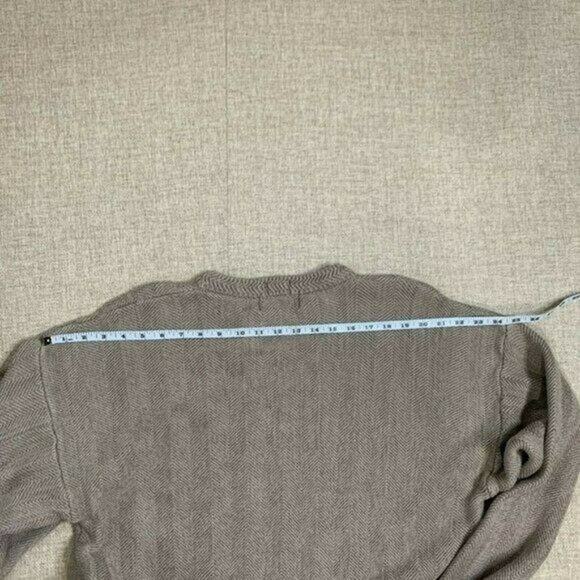 Chaps Ralph Lauren tan knit sz l Polo crew neck sweater long sleeve - Picture 10 of 11